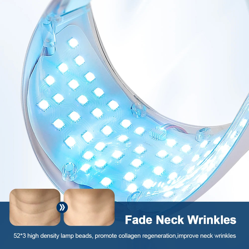 Wireless 7 Farben LED Face Beauty Neck Maske